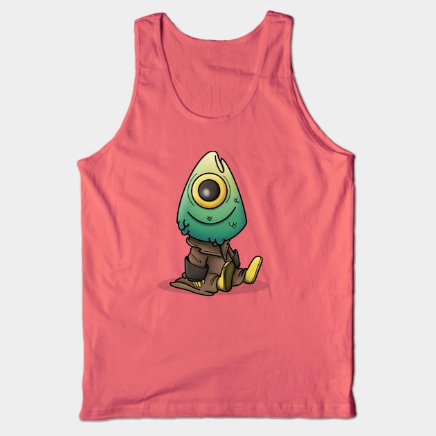 Little Fish Head Tank Top by candice-allen-art